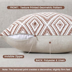 HPUK Throw Pillow Covers 20x20, Set of 4, Golden Brown Couch Pillow Covers - Image 2
