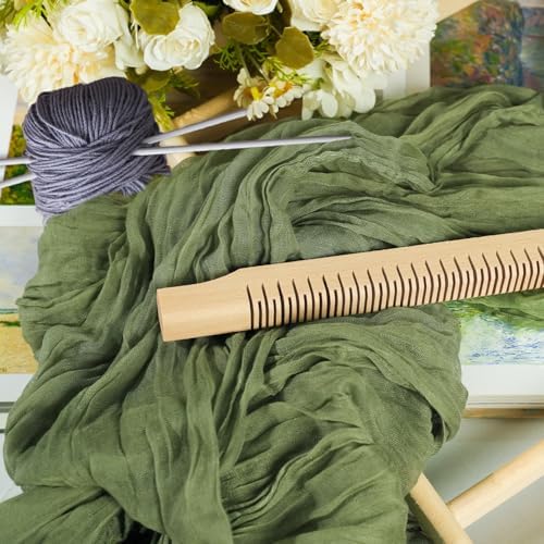 12 Pack Sage Green Cheesecloth Table Runner 10ft Boho Gauze Cheese Cloth Table Runner Rustic Sheer Runner 120 inch Long for Christmas Wedding Bridal Baby Shower Birthday Table Decorations - Image 3