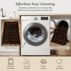 JTJ Easy Jute Buffalo Plaid Rug 5x7, Black & Red, Washable Outdoor Rug - Image 6