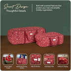 Covermates Christmas Tree Storage Bag, Red Snowflake - Image 4