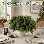 12Pcs 18" Norfolk Pine Stems, Christmas Cedar Branches for Decoration - Image 6