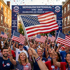 JRED 4 Pack American Flags for Classroom on Stick, 2x3FT US Flags USA Banner with 51'' Retractable Stainless Steel Pole, Flagpole Clips and Carabiners for 4th of July Decorations - Image 7