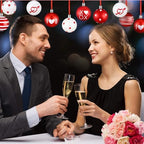 Libima 40 Pcs Valentine's Day Hanging Ball Ornaments Plastic Tree Decorations Valentine Ball Decorative Supplies Painted Love Ornament for Valentine's Day Party Decor,1.97 in(XOXO) - Image 3