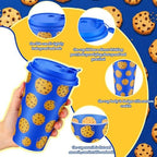 24 Set Monster Party Supplies 16oz Cartoon Blue Monster Themed - Image 3