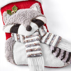 Let's Make Memories Personalized Christmas Stocking - Christmas Decor - Plush Stockings for Family and Kids with Embroidered Names - Snowman - Image 4