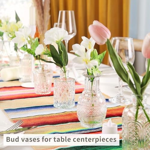 Glass Bud Vases in Bulk Set of 30 Pcs,Small Glass Vases for Flowers as Wedding Centerpieces for Tables,Clear Flower Vases Suitble for Wedding Decorations,Christmas Home Decor (Clear, 30 pcs) - Image 2