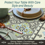 Heat Resistant Table Runner, 39 x 12 Inch -Victoria Design - Image 3