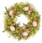 Easter Eggs with Butterflies Small Artificial Spring Wreath - 13" - Image 2