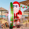 VIHOSE 5.4 ft Christmas Inflatables, Hawaiian Tropical Beach Santa Design by VIHOSE