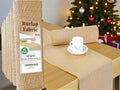 MDS® Pack of 25 Natural Burlap Table Runner, 12 x 72 Inch, Jute Vintage Rustic Farmhouse Boho Table Decor for Wedding Reception, Dining Table, Bridal Shower, Baby Shower & Holiday Party Decorations by MDS