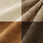 MIULEE Decorative Chenille Fall Euro Pillow Covers Brown 22x22 Pack of 4 - Image 6