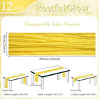 12 Pack Yellow Cheesecloth Table Runner 10Ft 23 x 120 Inch - Image 2