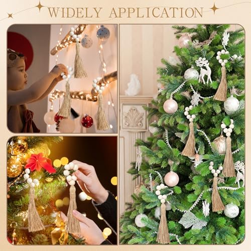 Maxcheck 60 Pcs Wooden Napkin Rings for Table Decor,Rustic - Image 6