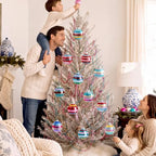 12 Pcs Vintage Glass Christmas Ornament Reflector Decor, Fashion - Image 5