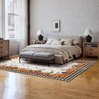 Artoid Mode Buffalo Plaid Pumpkins Mushrooms Birdhouse Leaves Fall Area Rug, Autumn Thanksgiving Home Decor Low-Profile Washable Area Rugs for Entryway Bedroom Living Room Laundry Room Indoor 5x7 Feet - Image 5