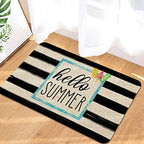 Roszwtit Hello Summer Seasonal Door Mat for Seasonal Home Decor 30x17 Inch - Image 7