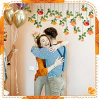 Lyrow 60 Pack Burnt Orange Rose Hanging Garland Artificial Flowers Ceiling - Image 5
