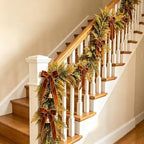 HipTree 6FT Artificial Fall Garland with Fern Eucalyptus Leaves for Mantle - Image 4