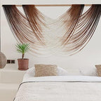 Jakalin Macrame Wall Hanging Large Ombre Dip-Dyed Fiber Art 59" Wx35 L - Image 3