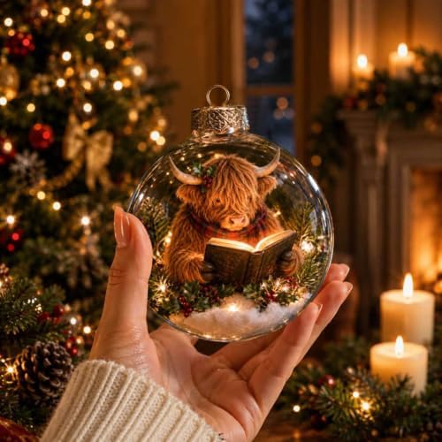 Glowing Christmas Story Ornaments, 8-Piece Light Up Mini Scene Set (Set G) - Image 6