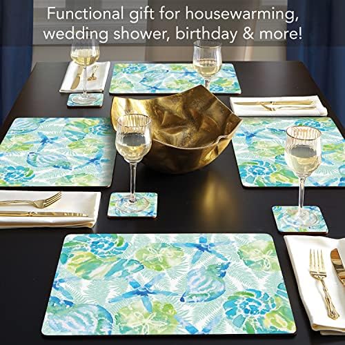 Isla Mona Coast Boxed Set of 4 Premium Hardboard Placemats - Image 2