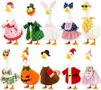 10 Set Porch Goose Outfits Seasonal Holiday Goose Clothes for 23" Goose by Unknown