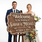 Personalized Vintage Estate Wedding Welcome Sign - Custom 3D Wood Ceremony Entrance & Reception Board for Elegant Manor, Classic Chapel or Garden Venue - Multiple Sizes - Image 6