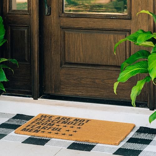 THEODORE MAGNUS Patriotic Door Mat - Welcome Mat for Front Door with Non-Slip Backing - Durable Doormat - Perfect for Outside Entrance Matt - Outdoor/Indoor - Heritage Proclamation - 17" x 30" - Image 2