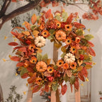 Waipfaru 26" Fall Wreaths for Front Door Outside, Fall Decorations for Home - Image 5