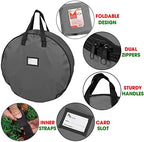 Heavy Duty Wreath Storage Bag 48" | Garland Wreaths Container with Handles| Durable 600D Oxford Polyester Material Xmas Holiday Wreaths Storage Holder (Gray) - Image 2