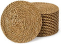 GYKLE Woven Placemats Set of 20, 11.8Inch Round Placemats by GYKLE