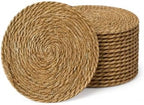 GYKLE Woven Placemats Set of 20, 11.8Inch Round Placemats by GYKLE
