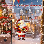 28x40 Solar Christmas Santa Garden Flag, Outdoor Decor - Image 6