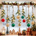 10 Set 16'' Lighted Christmas Ball Ornaments Window Hanging Decorations by Amyhill