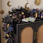 DecorbyHannah 6ft Halloween Garland for Mantle with Lights Pumpkins Decor - Image 5