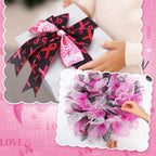 10 Pcs Breast Cancer Awareness Ribbon Mesh Ribbon Wired Ribbons - Image 5