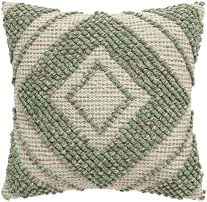 · REDEARTH · Boho Textured Handwoven Throw Pillow Cases - Solitaire Lozenge - Image 3