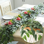 Artificial Italian Ruscus Vines, 3Pcs/75 Silk Vine Garland with Green Leaves, Fake Hanging Plants Greenery Decor for Home, Bedroom, Wall, Party, Wedding Decoration(75inch/3pcs/Vines) - Image 5