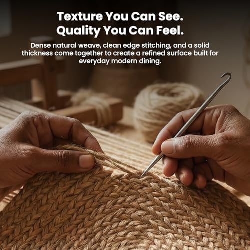 Natural Jute Table Runner, Vintage Boho Rustic Decor, Oval 60x13 Inch - Image 4