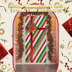 Preboun 6 Pcs Christmas Door Cover Decoration Hanging House Window Cover Gift Box Bow Christmas Outdoor Sign for Home Wall Indoor Party Decorations 78 x 35 inches - Image 4