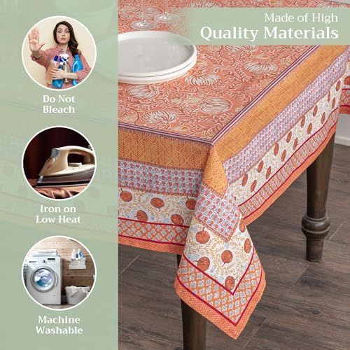 Maison d' Hermine Table Cloth Square Table Reusable 100% Cotton 54"x54" - Image 3