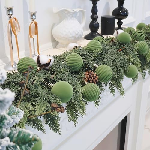 3.15In Velvet Ornaments for Christmas Tree,12Pcs Christmas Ornaments Set - Image 6