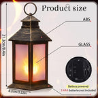 Tondiamo 4 Pcs Mini Decorative Lantern for Centerpiece, LED Candle, Bronze - Image 2