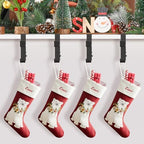 6 Pack Christmas Stocking and Garland Holders with 2 Hooks, Mantle Garland Holder for Hanging Christmas Stockings, Adjustable Fireplace Garland Holder & Stocking Hanger, Max 2.1" Thick Mantle - Black - Image 3