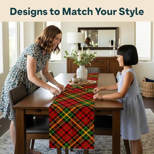 Christmas Table Runners | Blue Snowflakes Table Runner | Winter Decorations for Home | Festive Holiday Table Decor | Kitchen Dining Table Runner | Made in The USA | 14" x 90" Long - Image 5