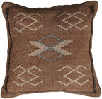 Indian Cotton Cushion Cover Sabra Kilim Pillow Cover Designer Decorative Sofa 18x18 Inche Handwoven Cushion Case for Farmhouse Home Decor Spring Decorative Pillow (Pattern 3) by Unknown