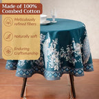 Maison d' Hermine Table Cloth Round Table 100% Combed Cotton 70" Diameter - Image 4