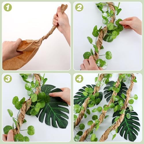 2 Set Jungle Theme Party Decoration Vine for Classroom,Retro - Image 4