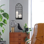 Wall Sconces Candle, Black Metal Wall Art Decor, Retro Line Wall Candle Holder for Living Room, Dining Room, Bedroom, Bathroom (16.5 x 7 in) - Image 7