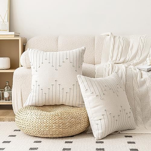 LILEPOY Boho Throw Pillow Covers 18x18 Farmhouse Decorative Pillow case - Image 4